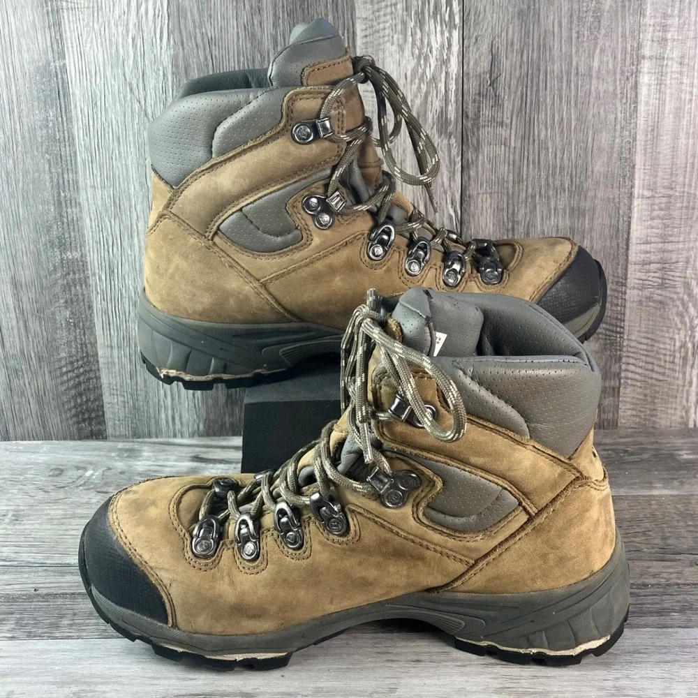 Vasque St Elias GTX 7161 Women 7.5W Brown Leather Waterproof Vibram Hiking Boots_2